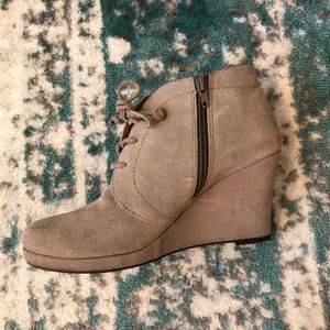Dolce Vita Suede Wedge Booties